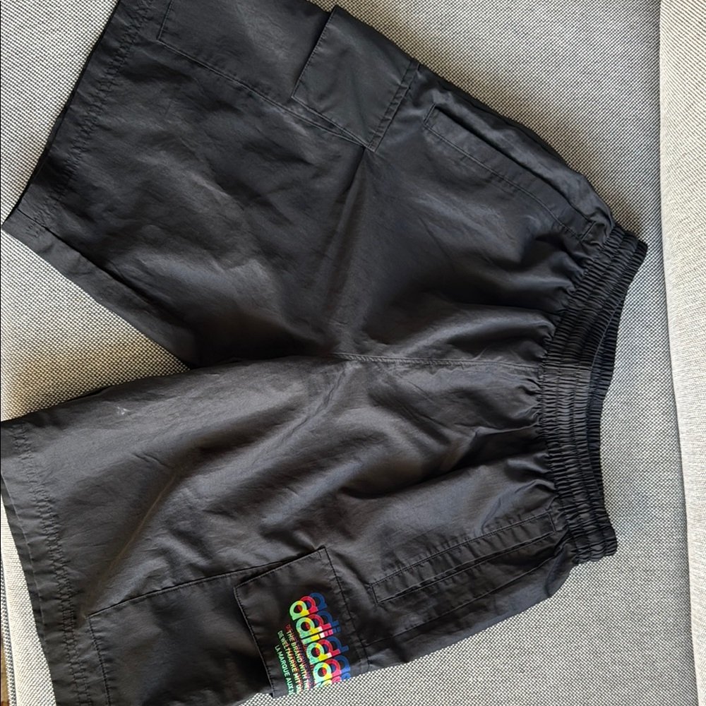 Adidas Black Cargo Shorts